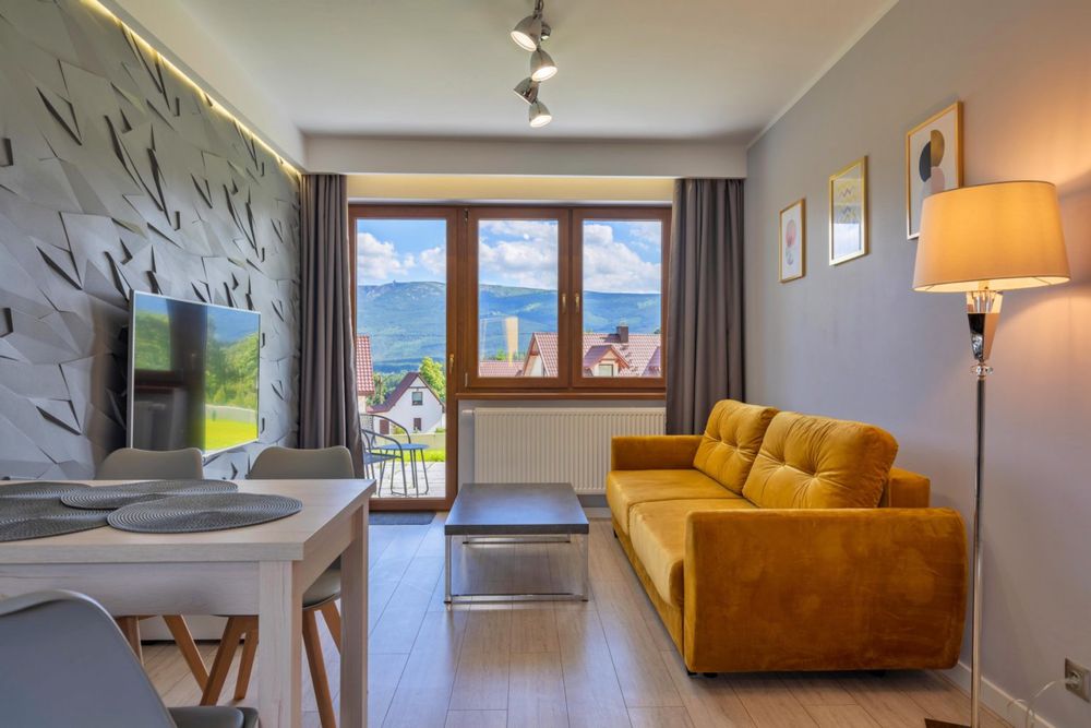 Domek Szklarska Poręba Balia z hydromasazem Jacuzzi Sauna Domek z panoramicznym widokiem na Góry