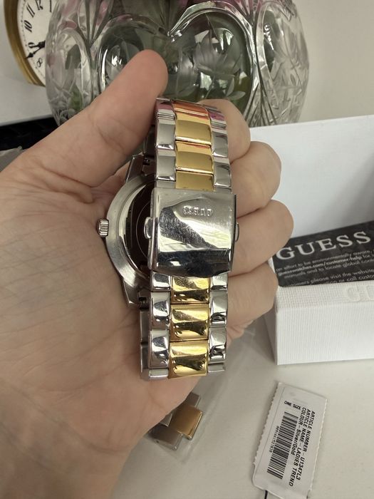 Zegarek Guess U1347L3 srebrno złoty