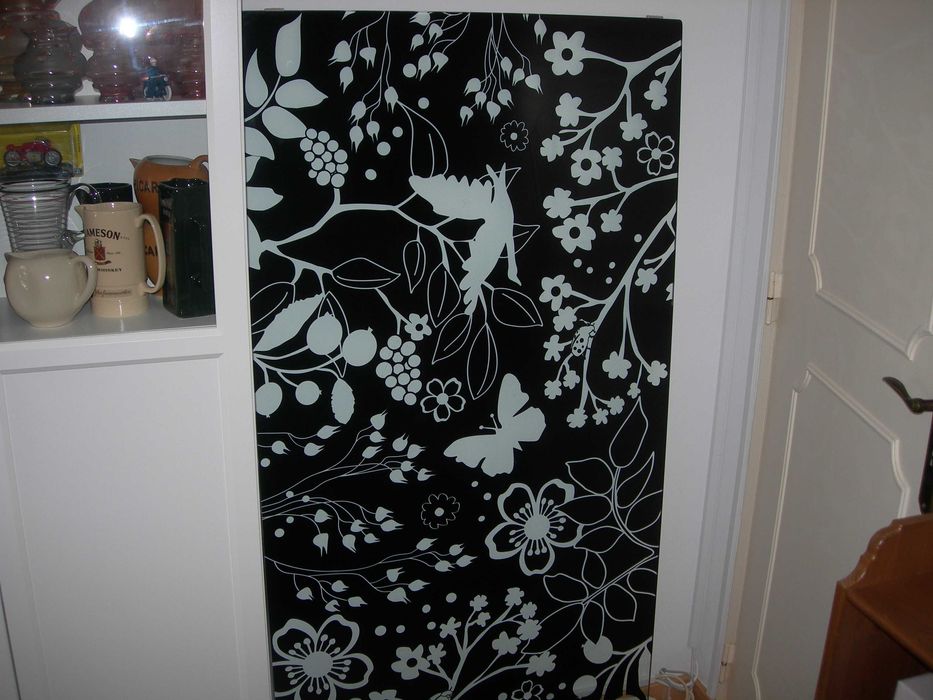 Vidro de secretaria. Tampo Ikea.