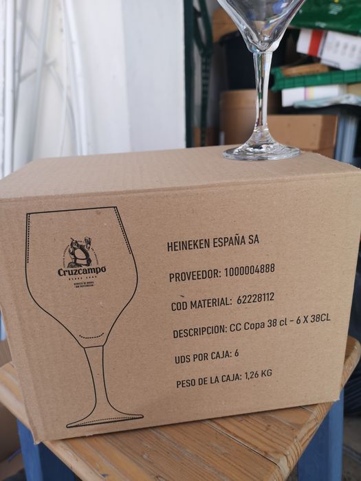 Copo alto Cruzcampo