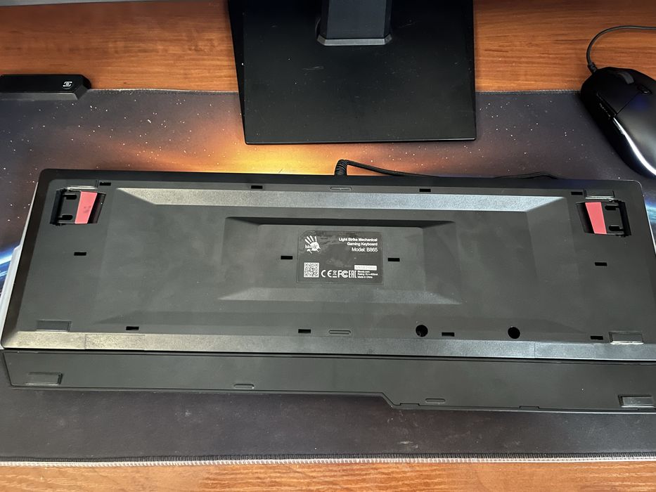 Клавіатура A4Tech Bloody B865 LK Red Gun Grey