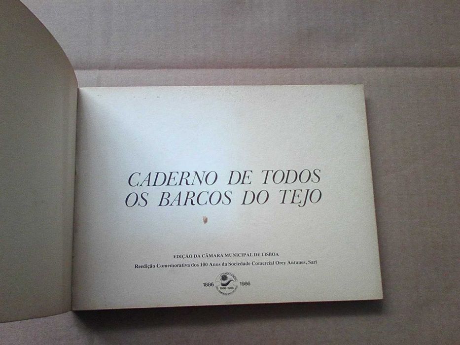 Caderno de todos os barcos do Tejo