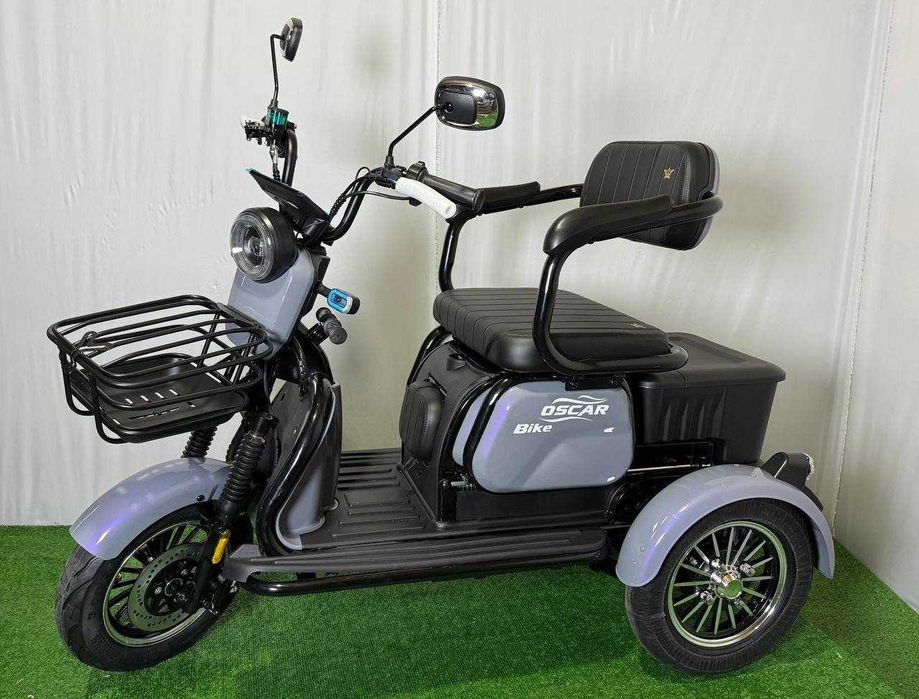 Тяговий електротрицикл Oscar Trio2 1200W (2026) Електроскутер 3 колеса 300кг