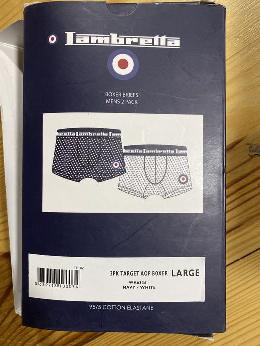 Боксерки Lambretta (Італія) труси L XL XXL