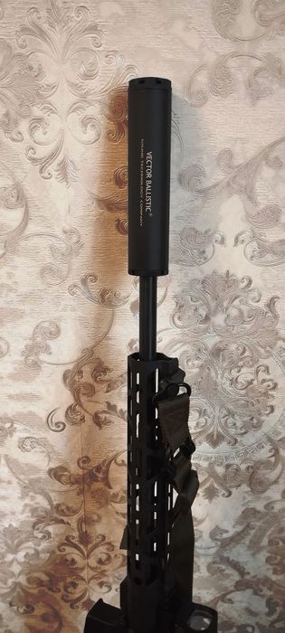 Титановий саундмодератор глушитель АК АКМ РПК ПКМ АР10 АР15 Vector Ballistics 5.45 5.56 7.62 223 308 3006