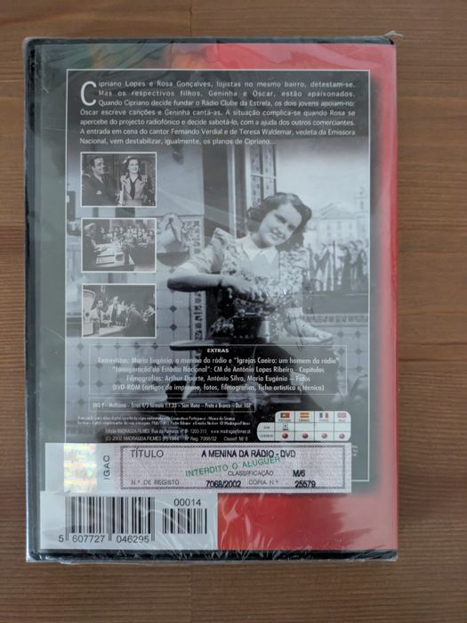DVD NOVO e SELADO - Coleção Cinema Português " A Menina da Rádio " 1944