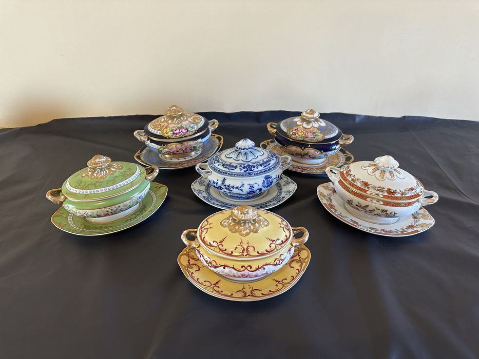 Conjunto 5 Terrinas de Porcelana Vista Alegre