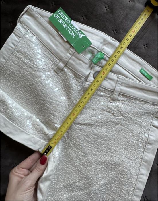 United colors of benetton нові нарядні джинси з паєтками