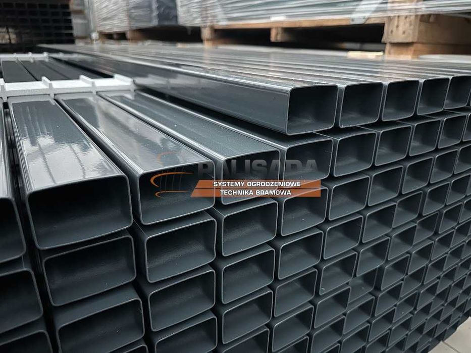 SŁUPKI do OGRODZENIA PANELOWE 60x40x1,25 mm - 200 cm | 2,0 M  ANTRACYT