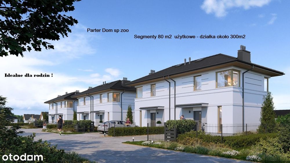 Segment Dom Radzymin 80m2 z działką 300m2 CIEMNE ul. Wygodna