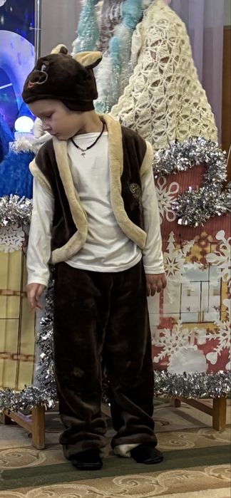 Ведмідь, новорічний костюм