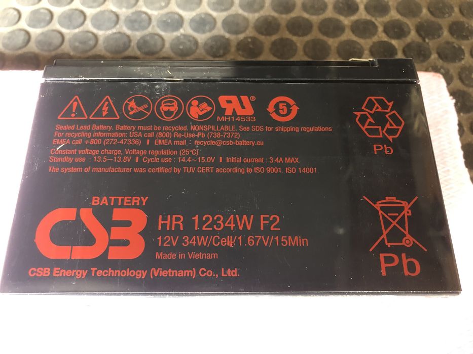 Акумуляторна батарея CSB 12V 9Ah