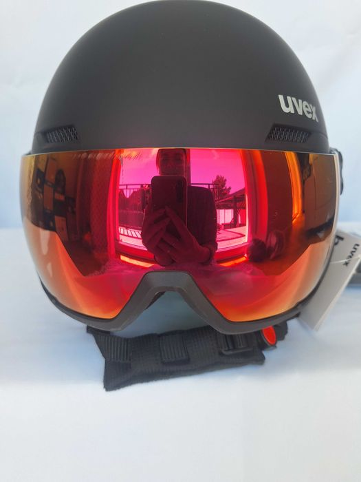 Kask narciarski Uvex Wanted Visor Black Mat L 58-61cm