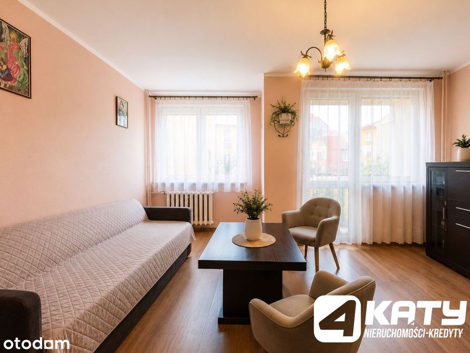 2 pokoje | Balkon | 3 piętro | Gotowe do zamieszkania | Śródmieście