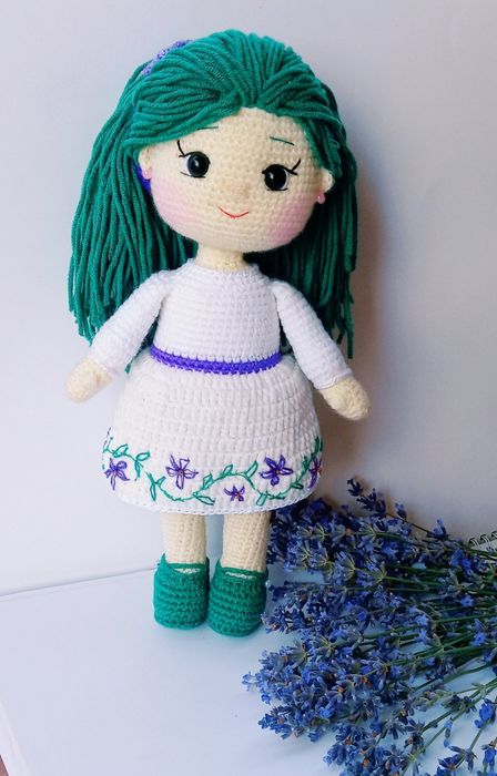 Мавка, лісова пісня, в'язана іграшка,вязаные игрушки, в'язана Мавка
