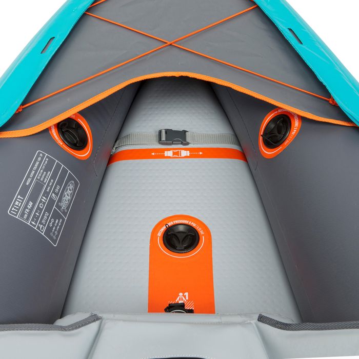 KAYAK INSUFLÁVEL FUNDO DROPSTITCH X100+ 3 LUGARES