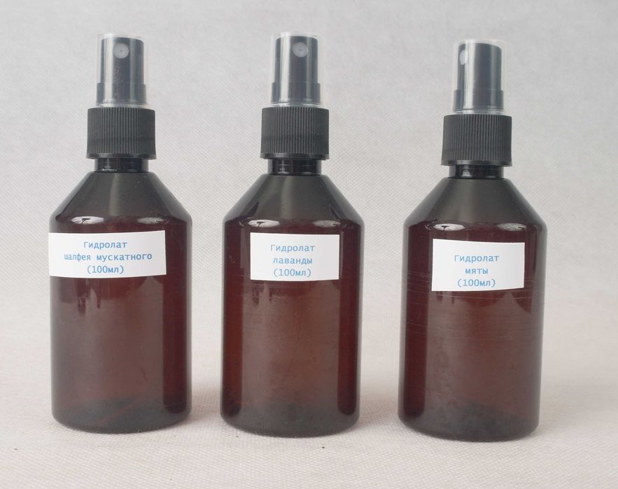 Гидролат мяты, лаванды, тимьяна, шалфея, мелиса, можевельник 100мл