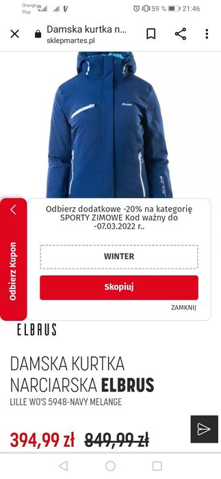 Kurtka  damska zimowa