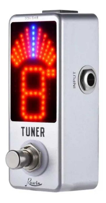 Pedal afinador cromático + fonte de alimentação - NOVO nunca usado