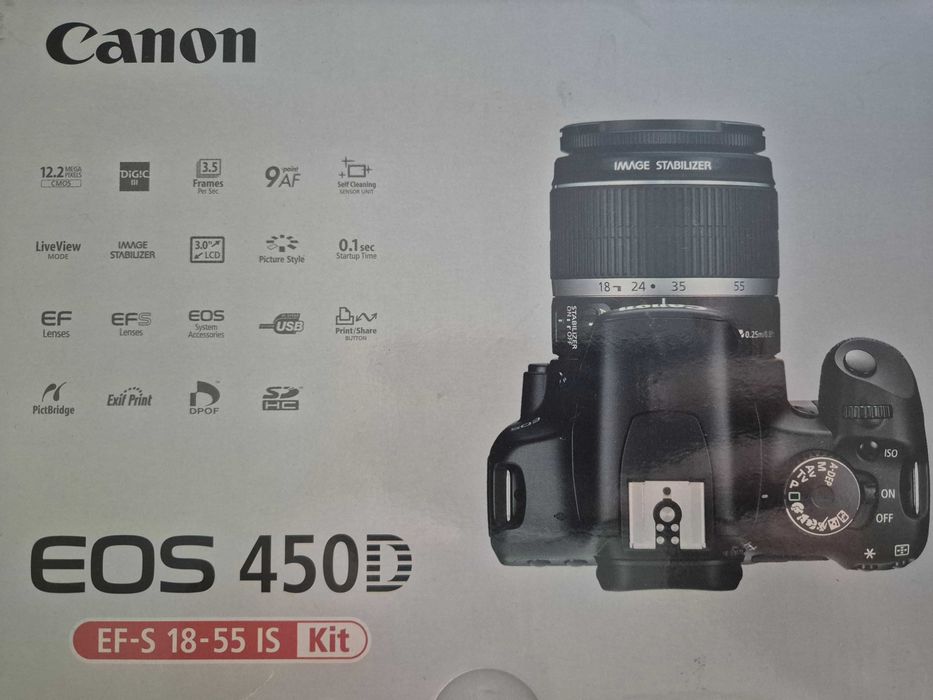 Canon DSLR 450D [ CORPO] Como NOVA, na embalagem original