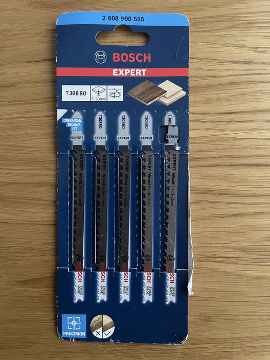 Brzeszczot do drewna T308 BO firmy Bosch Expert 5 szt