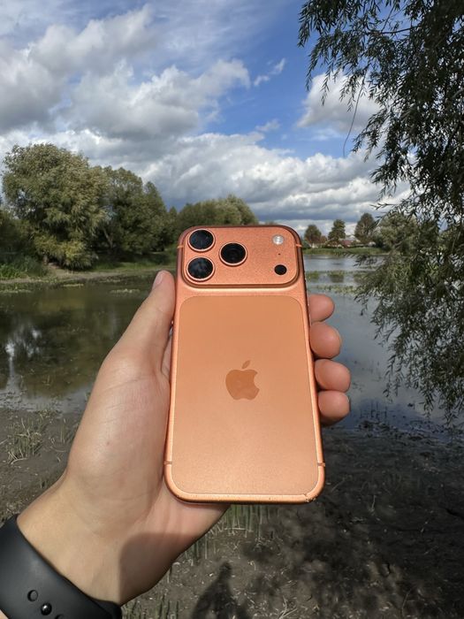 З гарантію iphone 17pro 256gb cosmic orange neverlock 100% акумулятор фізична сім