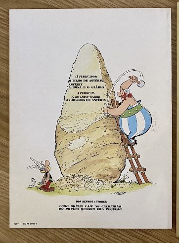 Livro  Astérix “ A rosa e o Gládio”