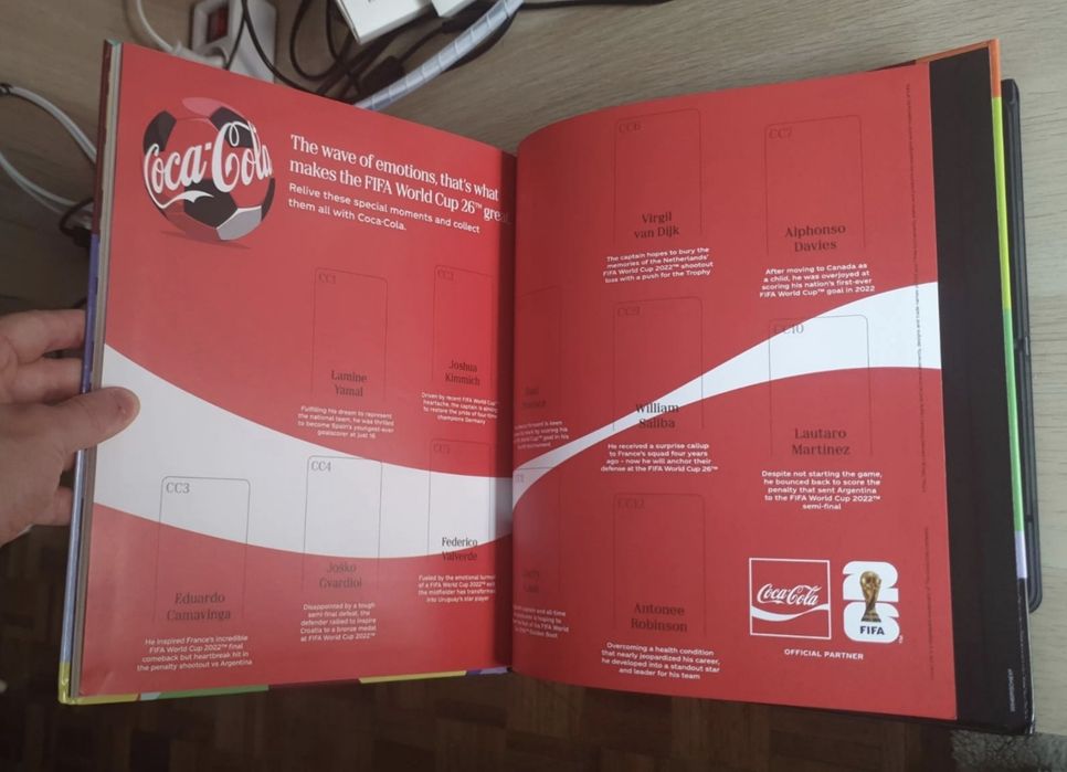 Caderneta capa dura Panini mundial 2026