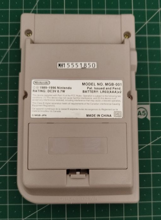 Game boy pocket gray backlight