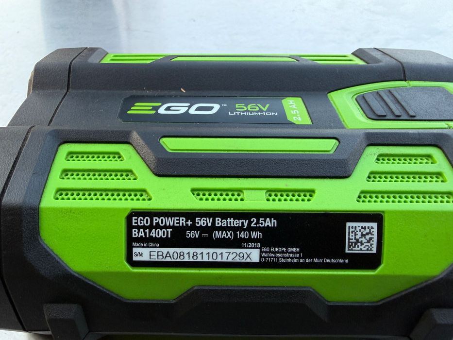 Akumulator bateria 2,5Ah EGO Power + BA1400T 140Wh 56V Uszkodzona (B25
