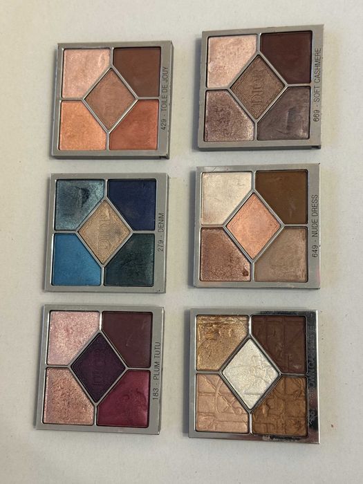 Палітри тіней від dior 5 couleurs