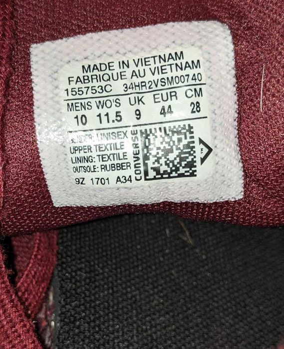 Кеди Converse All Star 44р, 28 см.