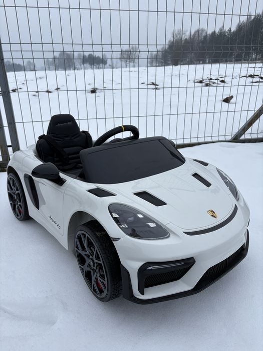 samochód na akumulator Porsche 718 dla dzieci auto elektryczne zabawka