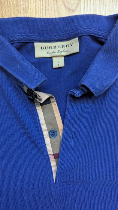 Оригінальне синє поло Burberry