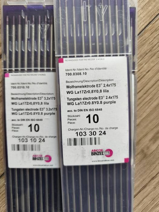 Elektrody wolframowe Tig 2.4 3.2