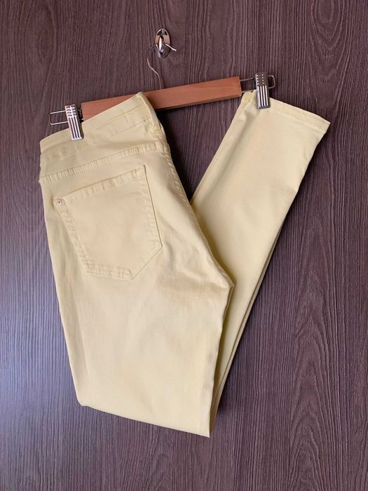cytrynowe jeansy spodnie damskie Mango 36 S jak nowe