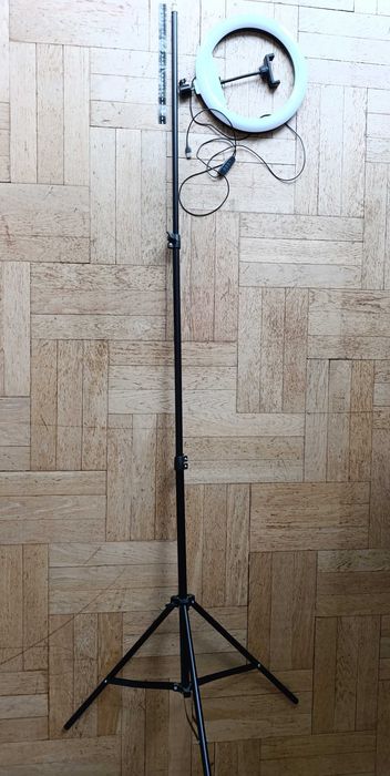 Lampa pierścieniowa LED + statyw + uchwyt na telefon