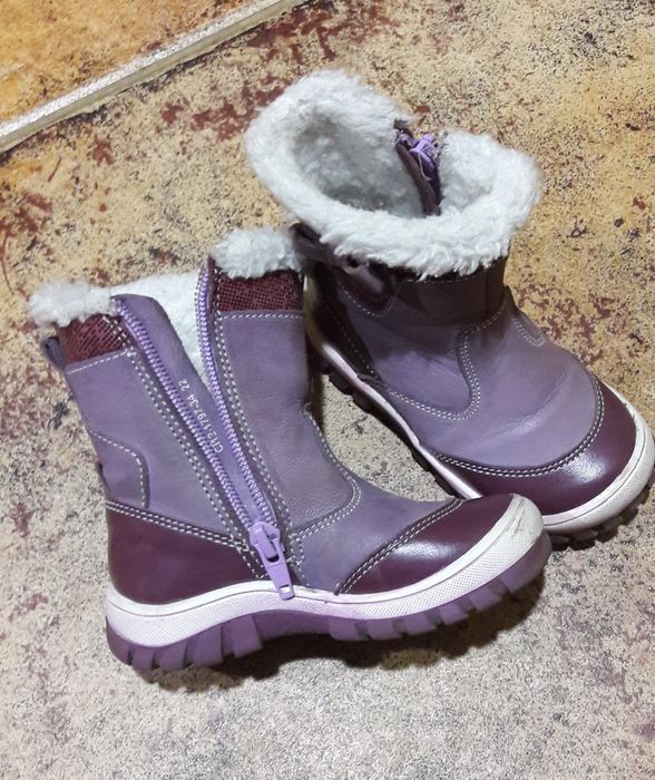 Skórzane kozaczki dziewczęce Lasocki Kids 22