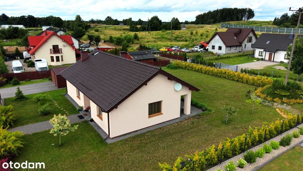 Funkcjonalny dom parterowy z dużą działką 1340 m², 103 m² | Marcinkowo
