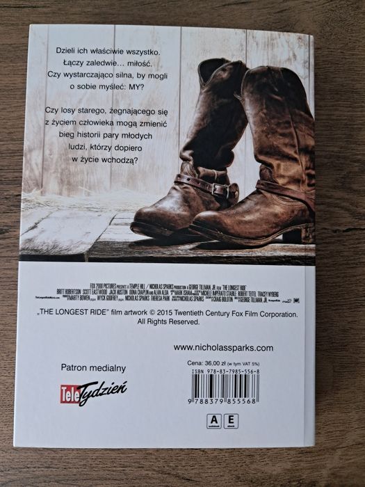 Książka Najdłuższa podróż Nicholas Sparks