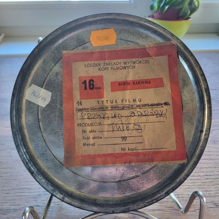 Stara taśma filmowa Przykład Obróbki Tuleji 76/114 ²³²