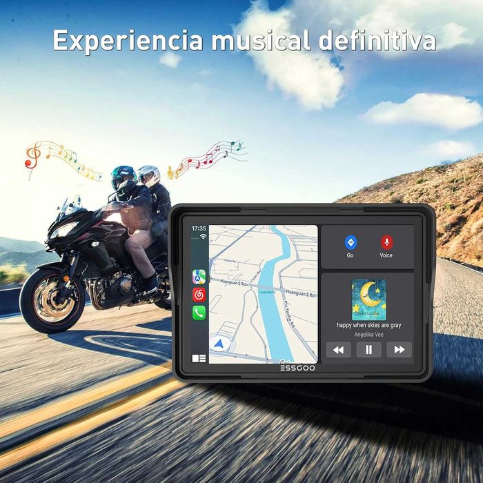 Android Auto/CarPlay para Moto, écran 5", marca ESSGOO, NOVO