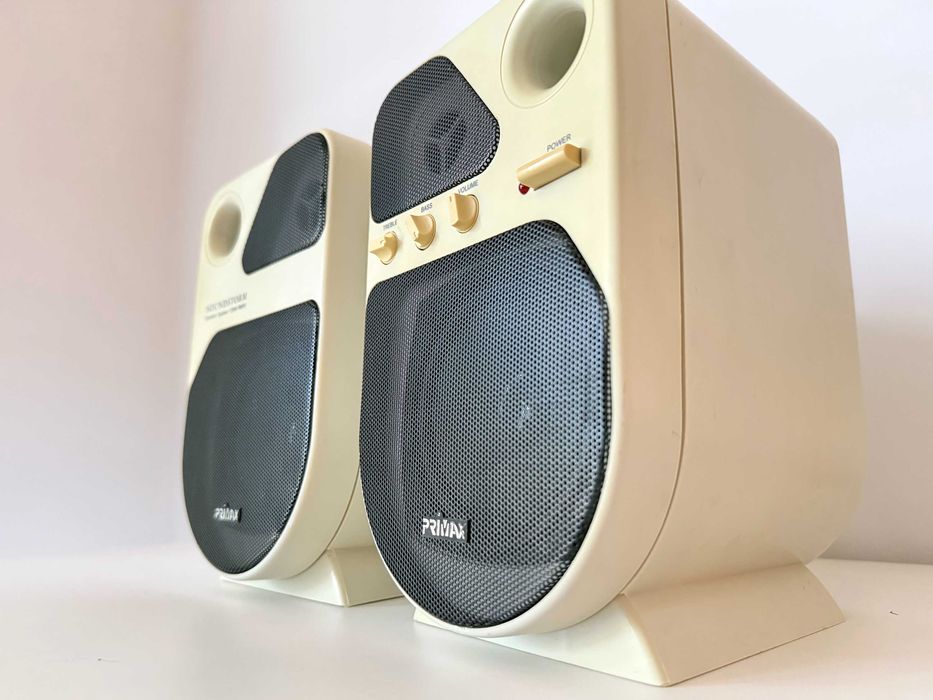 Primax Soundstorm 120W stare głośniki komputerowe stereo retro