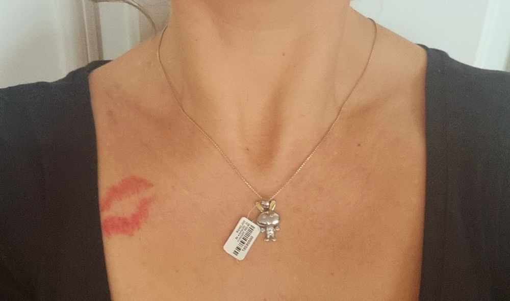 Srebrna zawieszka na łańcuszek Króliczek