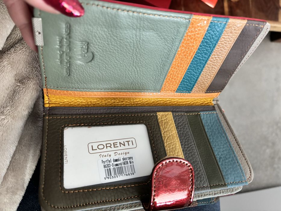 Portfel skorzany damski