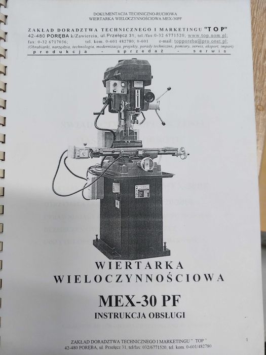 Wiertaka frezarka TOP PORĘBA