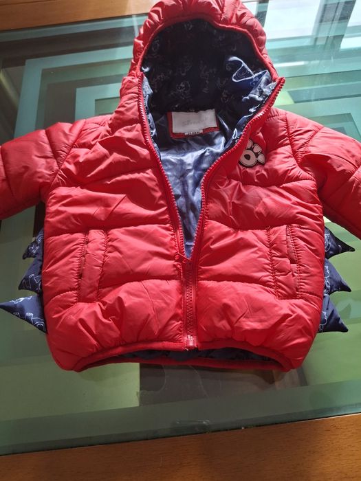 Casaco acolchoado dinossauro