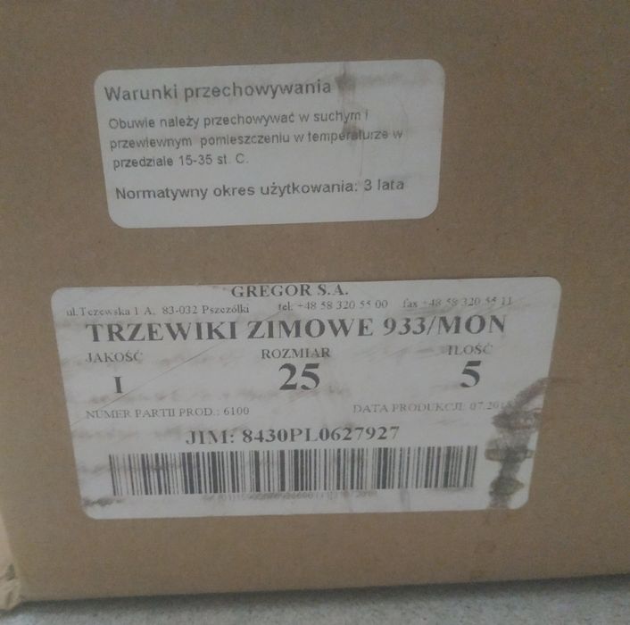 Trzewiki zimowe 933/MON Czarne 25 rozmiar (39)