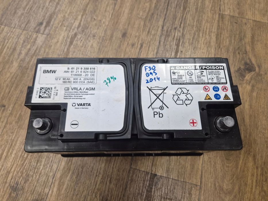 BMW Akumulator Bateria AGM 12V 90Ah 900A 2016 ROK 9358616