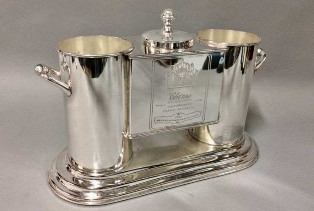 Impressione os seus convidados - refrigerador de champagne banhado a p